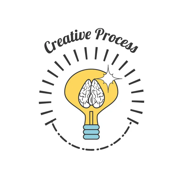 Ideas de innovación a la inspiración de procesos creativos — Archivo Imágenes Vectoriales