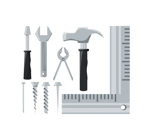 Equipo conjunto herramienta y servicio de reparación — Vector de stock