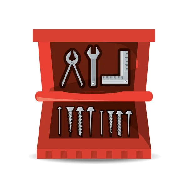 Caixa de ferramentas para o serviço de reparação —  Vetores de Stock
