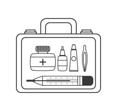 bavul ilk yardım kiti ile tıbbi Araçlar