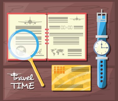 defter ile seyahat planı ve önemli olan