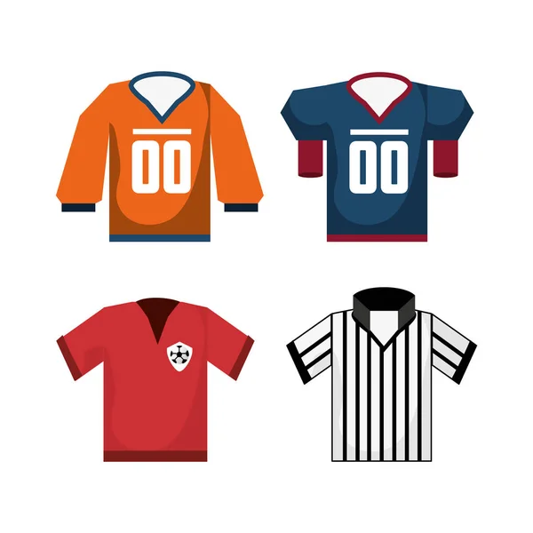 Jeu de football américain jeu unifrom — Image vectorielle