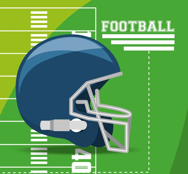 Football américain jeu de sport à la compétition — Image vectorielle