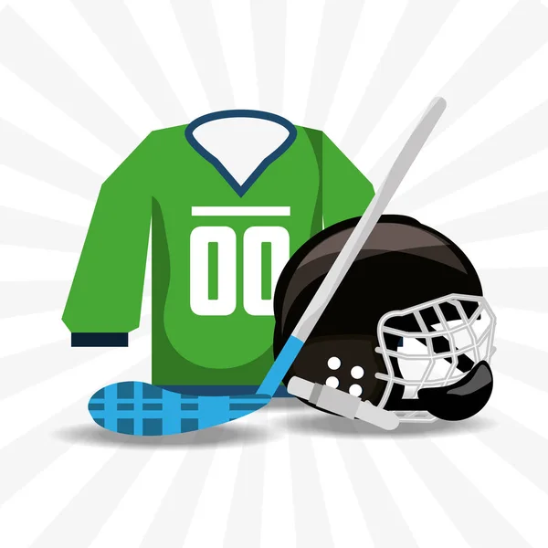 Hockey op ijs sport spel voor concurrentie — Stockvector