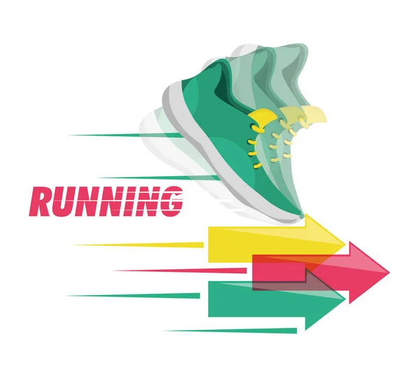running shoes sport competition concept