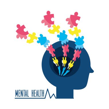 adam siluet bulmaca zihinsel oyun ile