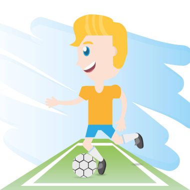 Futbol oynamak güzel kadın atlet
