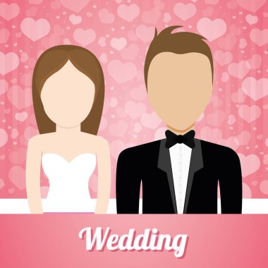 Düğün çift güzel davet ve kalpleri bakcground