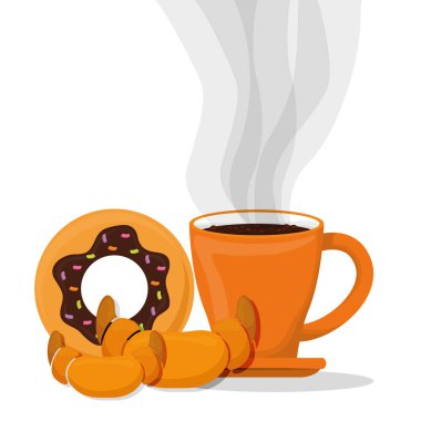 Kahve Kupası ekmek tatlı kruvasan çörek