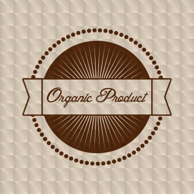 Organik gıda taze beslenme amblemi