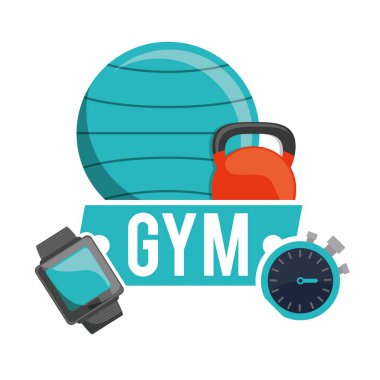 spor salonu fitball halter saat ve kronometre