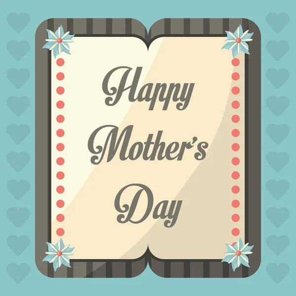 Heureuse fête des mères saluant l'image de célébration — Image vectorielle