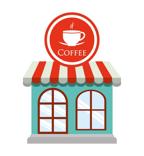 Café restaurant decoratieve — Stockvector