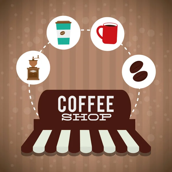 Coffeeshop Marketing Store Poster — Stockvektor