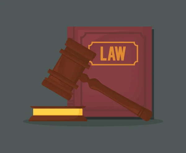 Law and justice design — Stock Vector