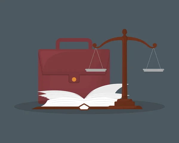 Droit et justice design — Image vectorielle