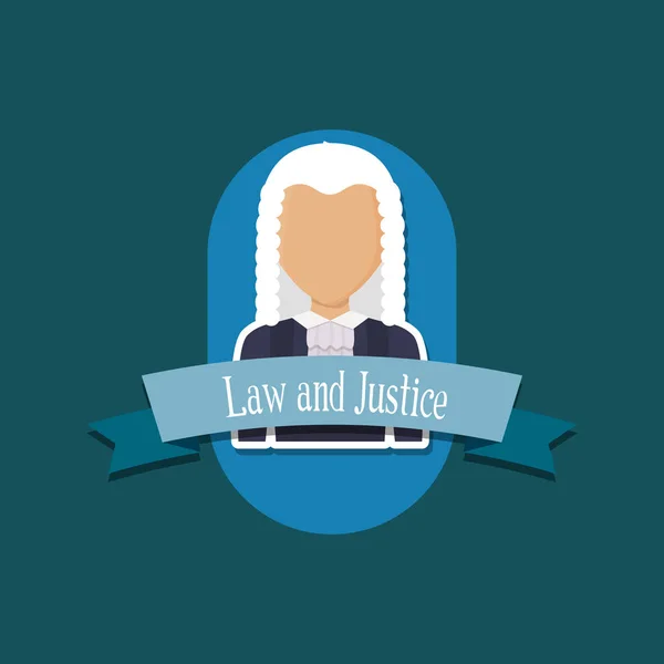 Recht und Gerechtigkeit — Stockvektor