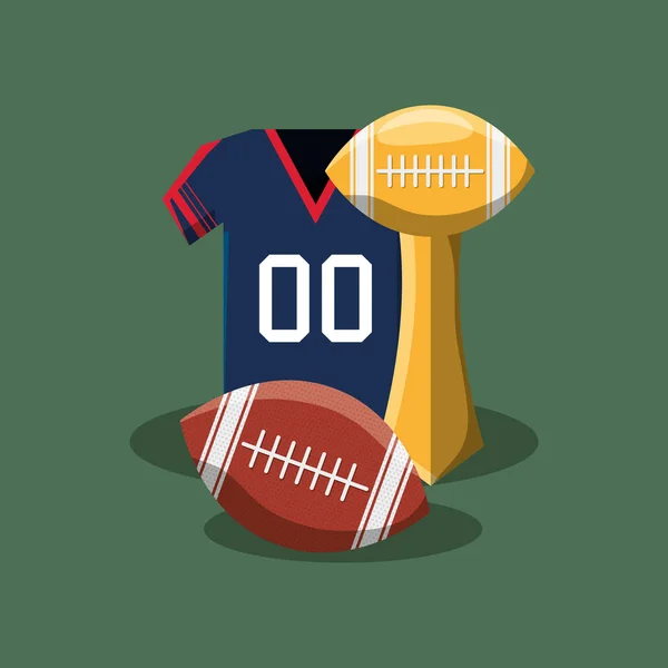 Conception de football américain — Image vectorielle