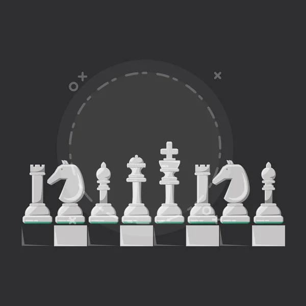 チェスのゲーム デザイン — ストックベクタ