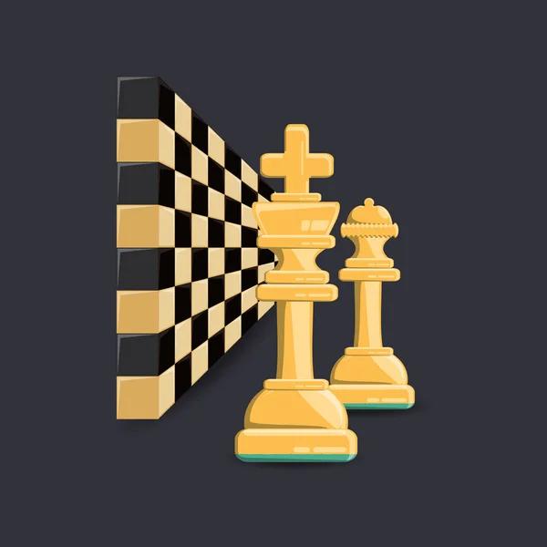 Conception de jeu d'échecs — Image vectorielle