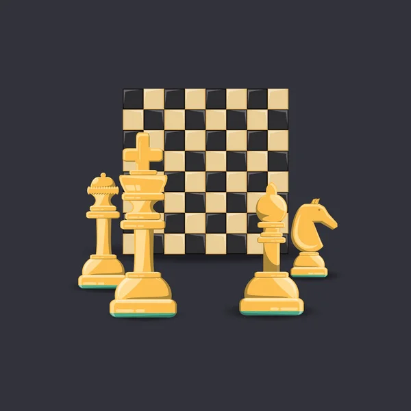 Conception de jeu d'échecs — Image vectorielle