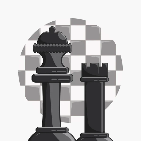 Diseño del juego de Ajedrez — Archivo Imágenes Vectoriales