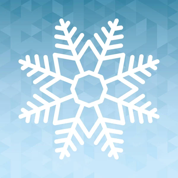 Sneeuwvlok winter en Kerstmis ontwerp — Stockvector