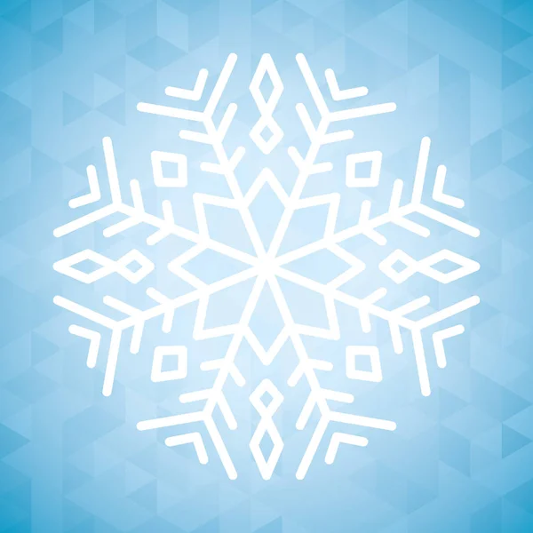 Snowflake σχεδιασμός χειμώνα και τα Χριστούγεννα — Διανυσματικό Αρχείο
