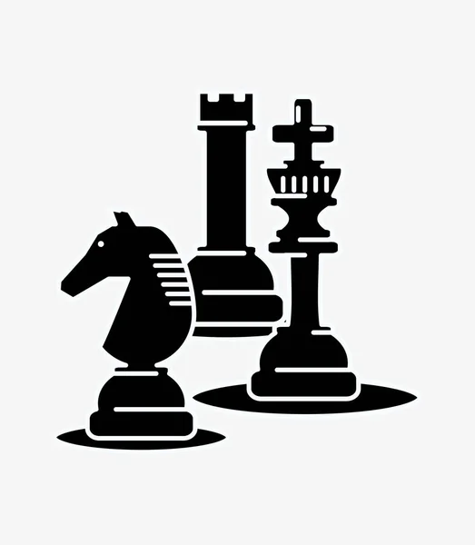 Chess game design — Stock Vector