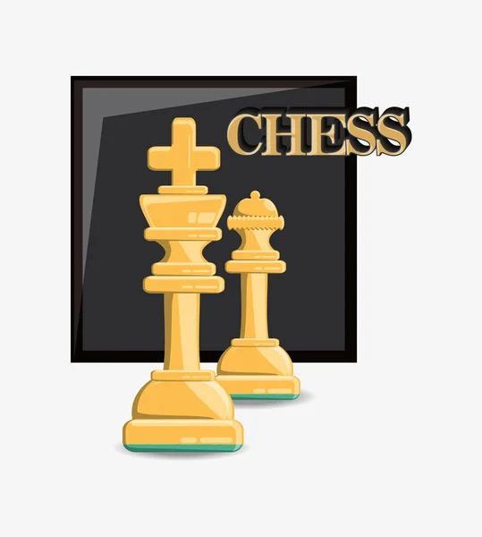 Σχεδιασμό του παιχνιδιού σκάκι — Διανυσματικό Αρχείο