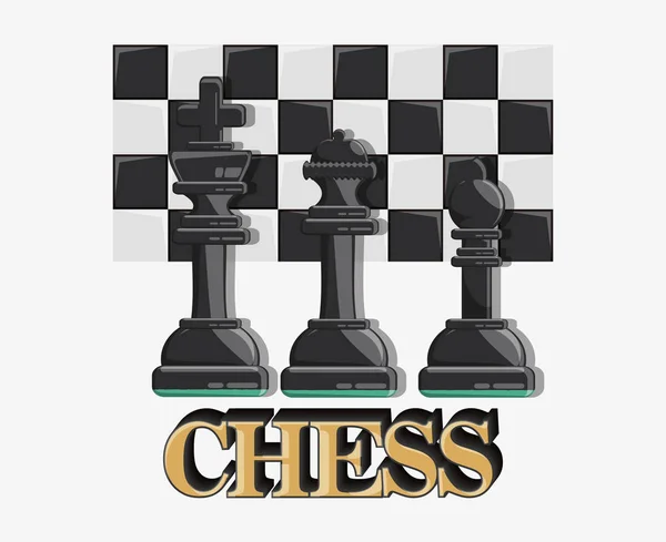 Chess game design — Stock Vector
