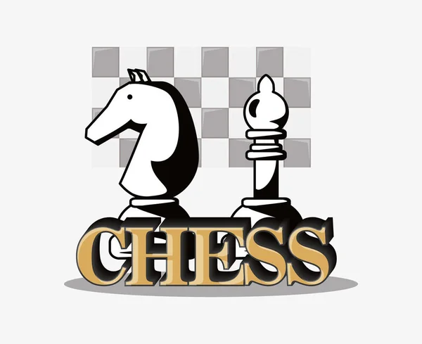 Chess game design — Stock Vector