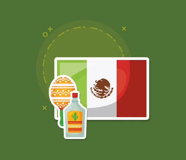 Viva mexico design — Stock Vector