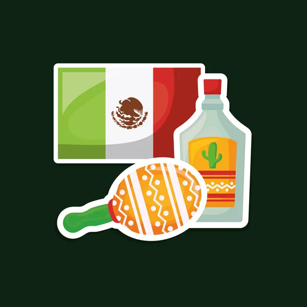 Viva mexico design — Stock Vector