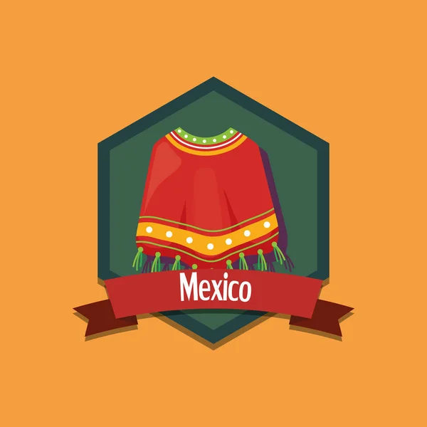 Дизайн эмблемы Мексики — стоковый вектор