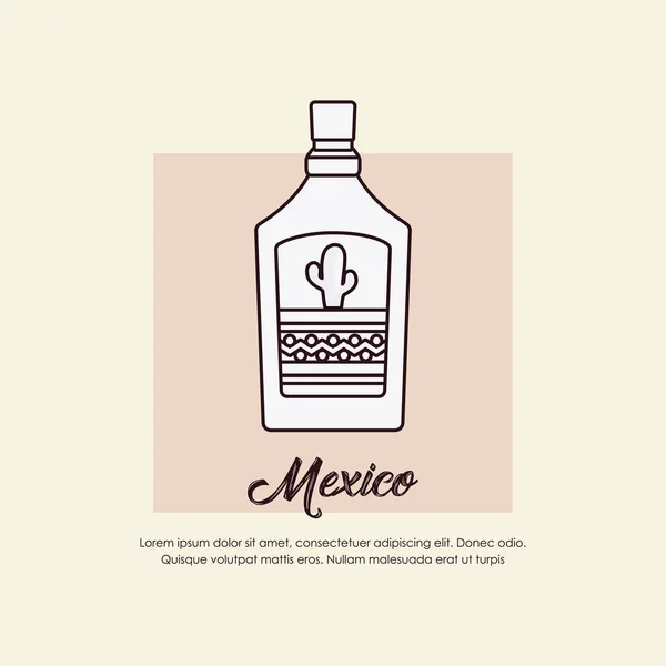Concepto de diseño mexicano — Vector de stock