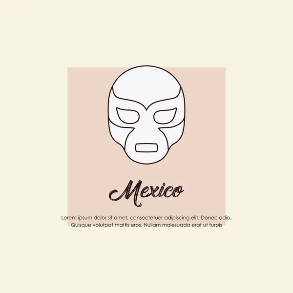 Mexico design concept — Stock Vector