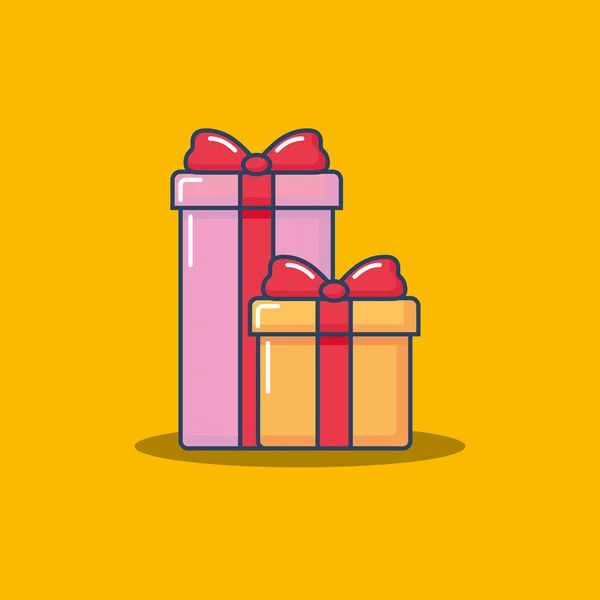 Icono de cajas de regalo — Vector de stock