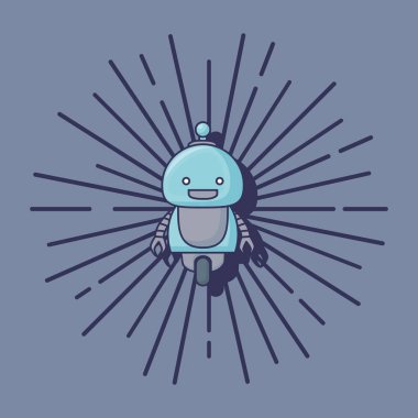 Cartoon robot simgesi
