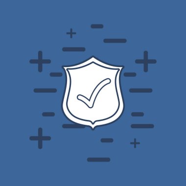 onay simgesi ile kalkan