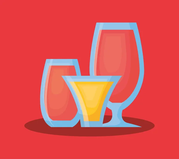 Cocktail dranken ontwerp — Stockvector