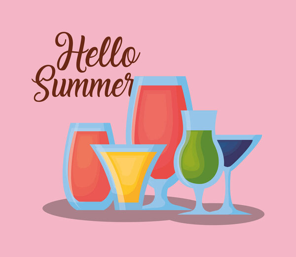 Летний дизайн Hello
