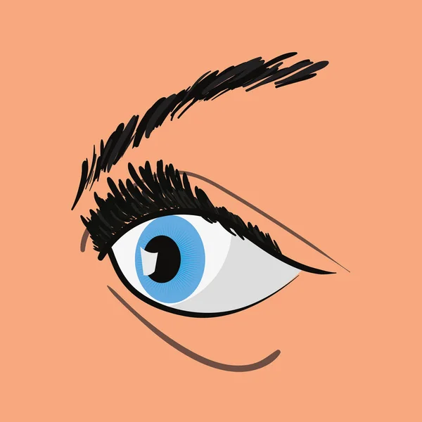 Diseño del ojo humano — Vector de stock