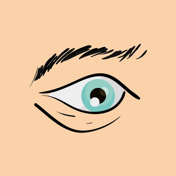 Diseño del ojo humano — Vector de stock