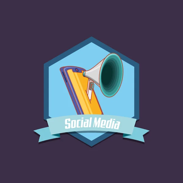 Szociális média design — Stock Vector