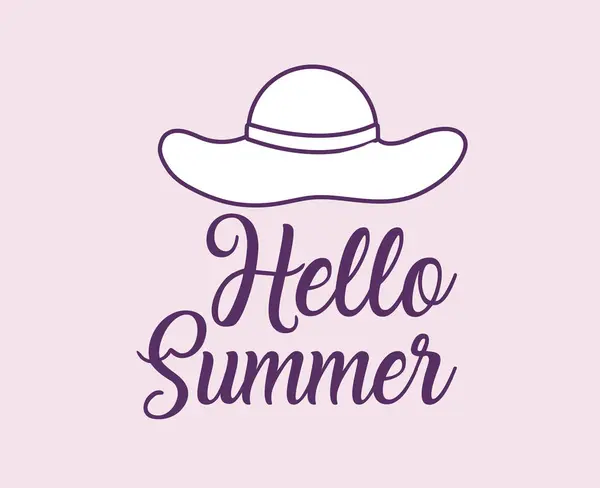 Hello summer design — Stock Vector