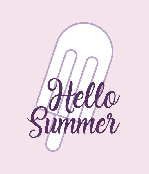 Hello summer design — Stock Vector