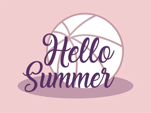 Hello summer design — Stock Vector