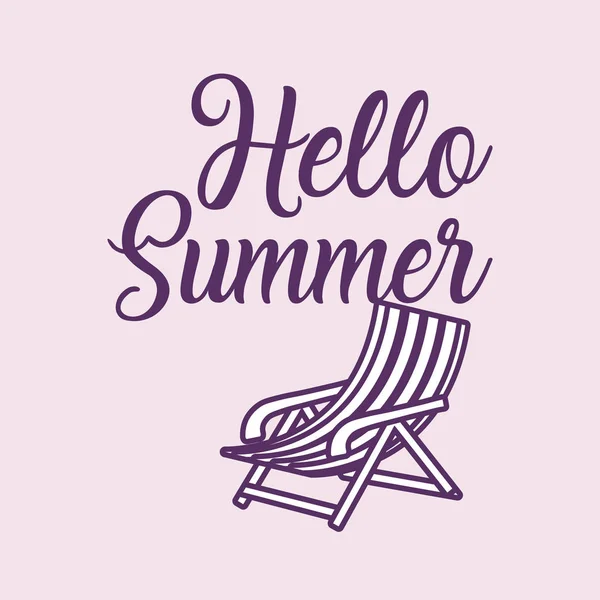 Olá Summer Design — Vetor de Stock