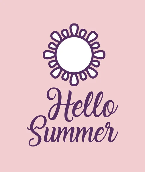 Hola diseño de verano — Archivo Imágenes Vectoriales